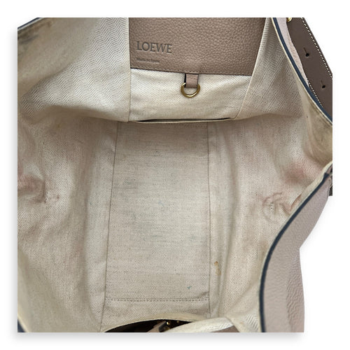 Hammock Small Brown Top Handle Bag in Calfskin, Gold hardware