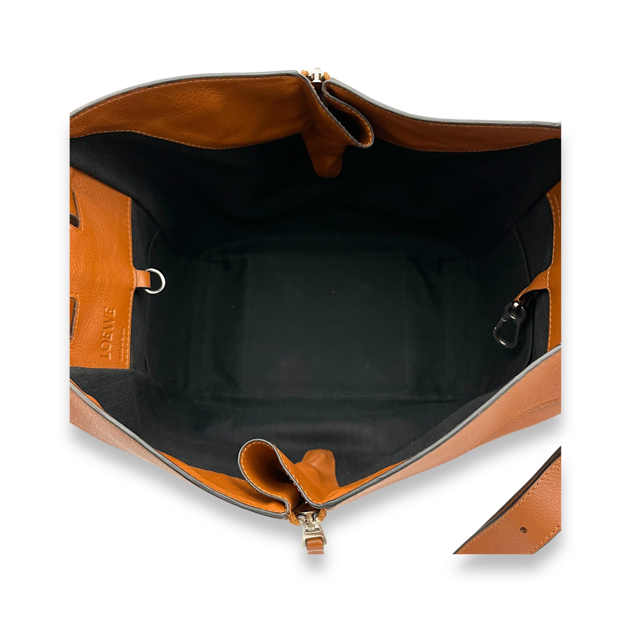 Hammock Small Brown Top Handle Bag in Calfskin, Silver hardware