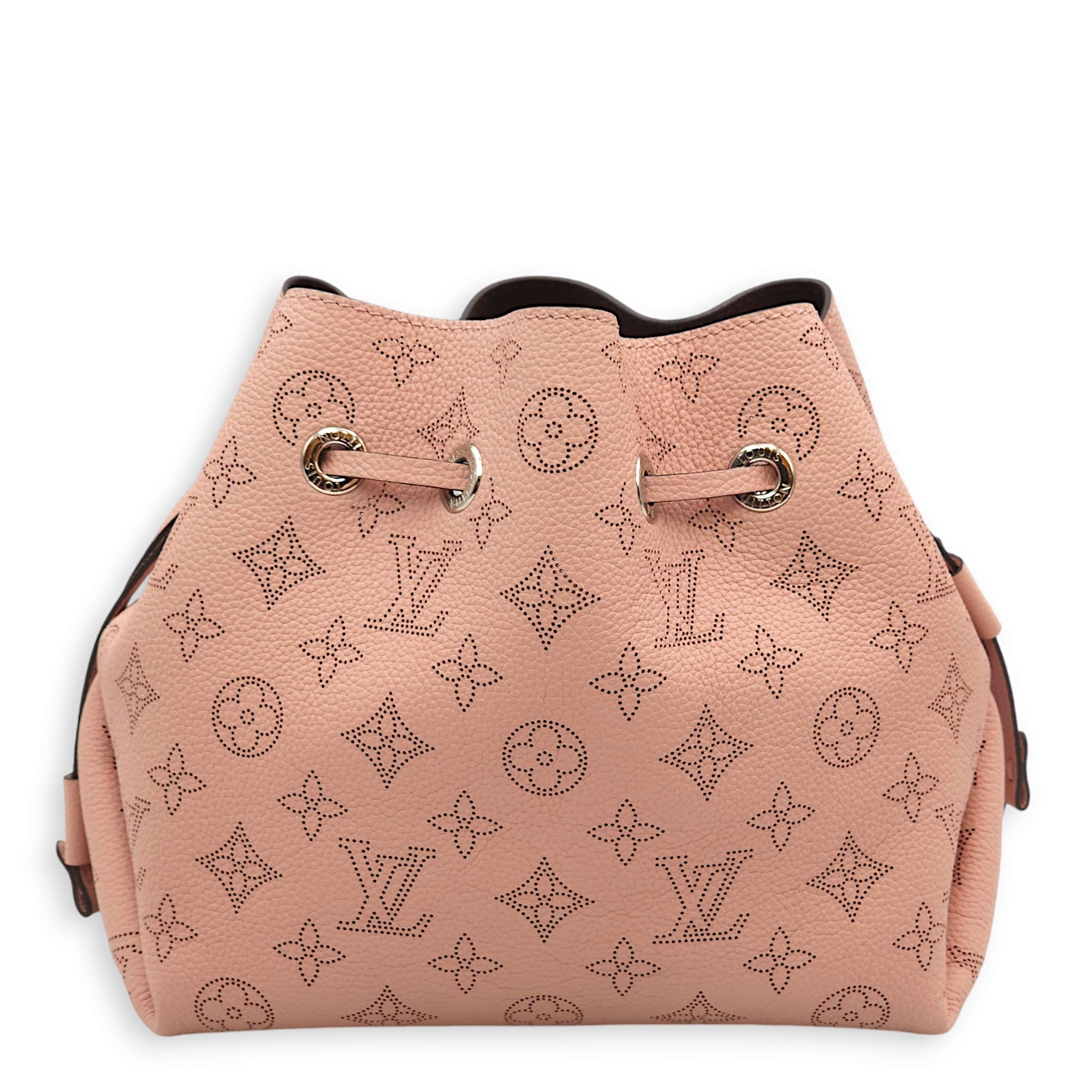 Louis Vuitton Bella Magnolia Bucket Bag in Mahina Leather Silver hardware Singapore