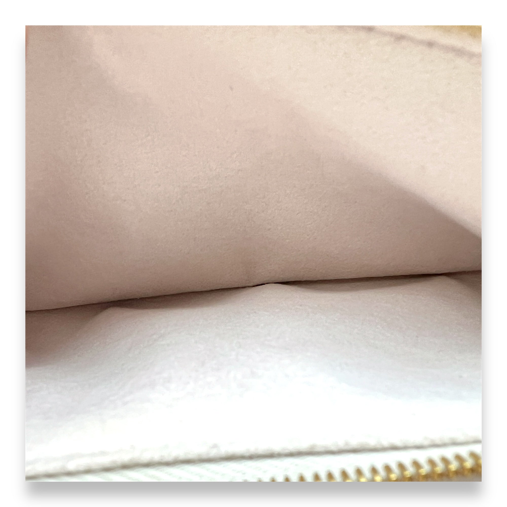 New Wave Beige Crossbody Bag in Calfskin, Gold hardware