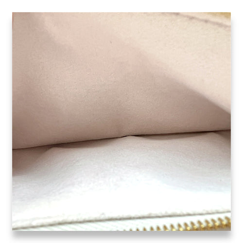 New Wave Beige Crossbody Bag in Calfskin, Gold hardware