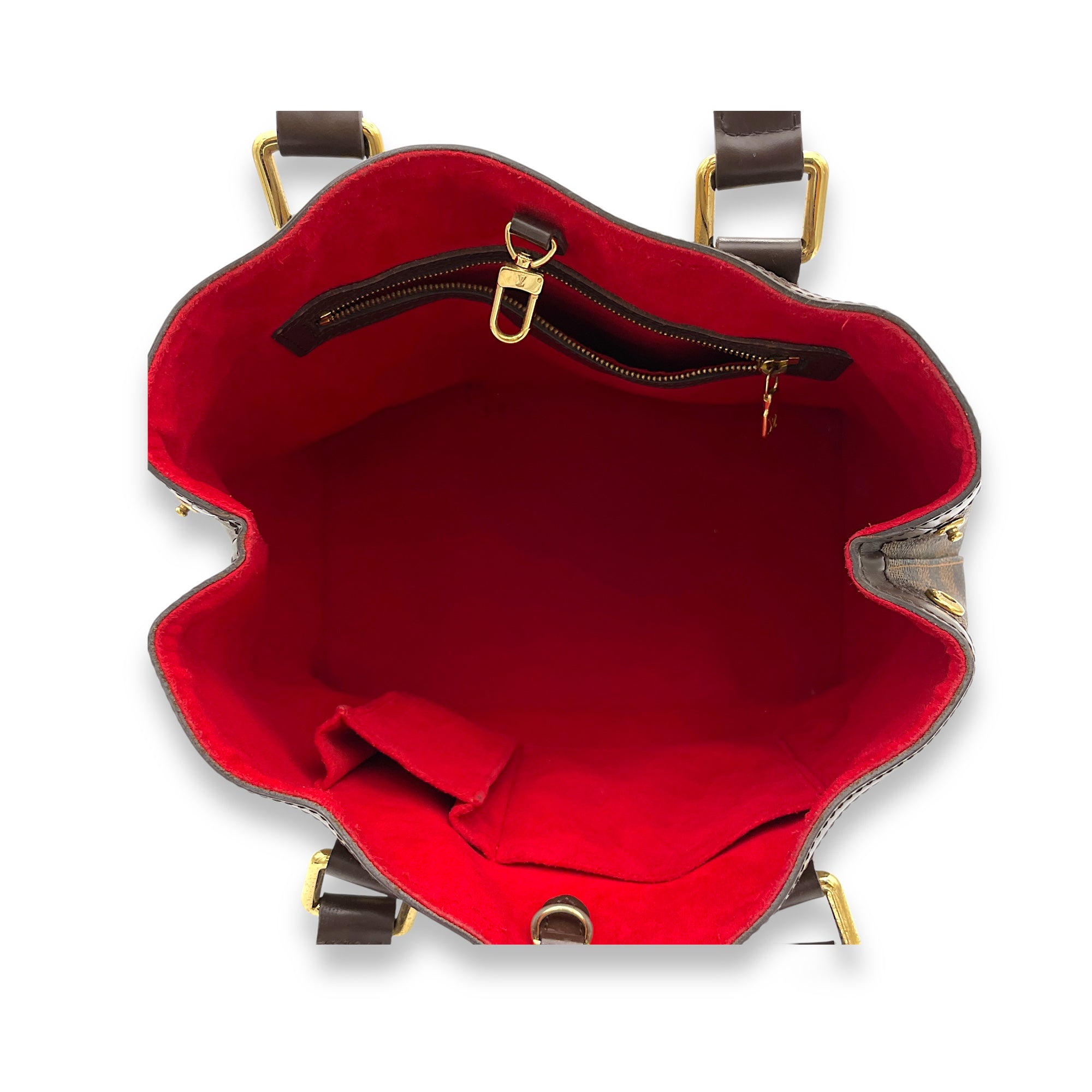Louis Vuitton Hampstead PM Damier Ebene Top Handle Bag in