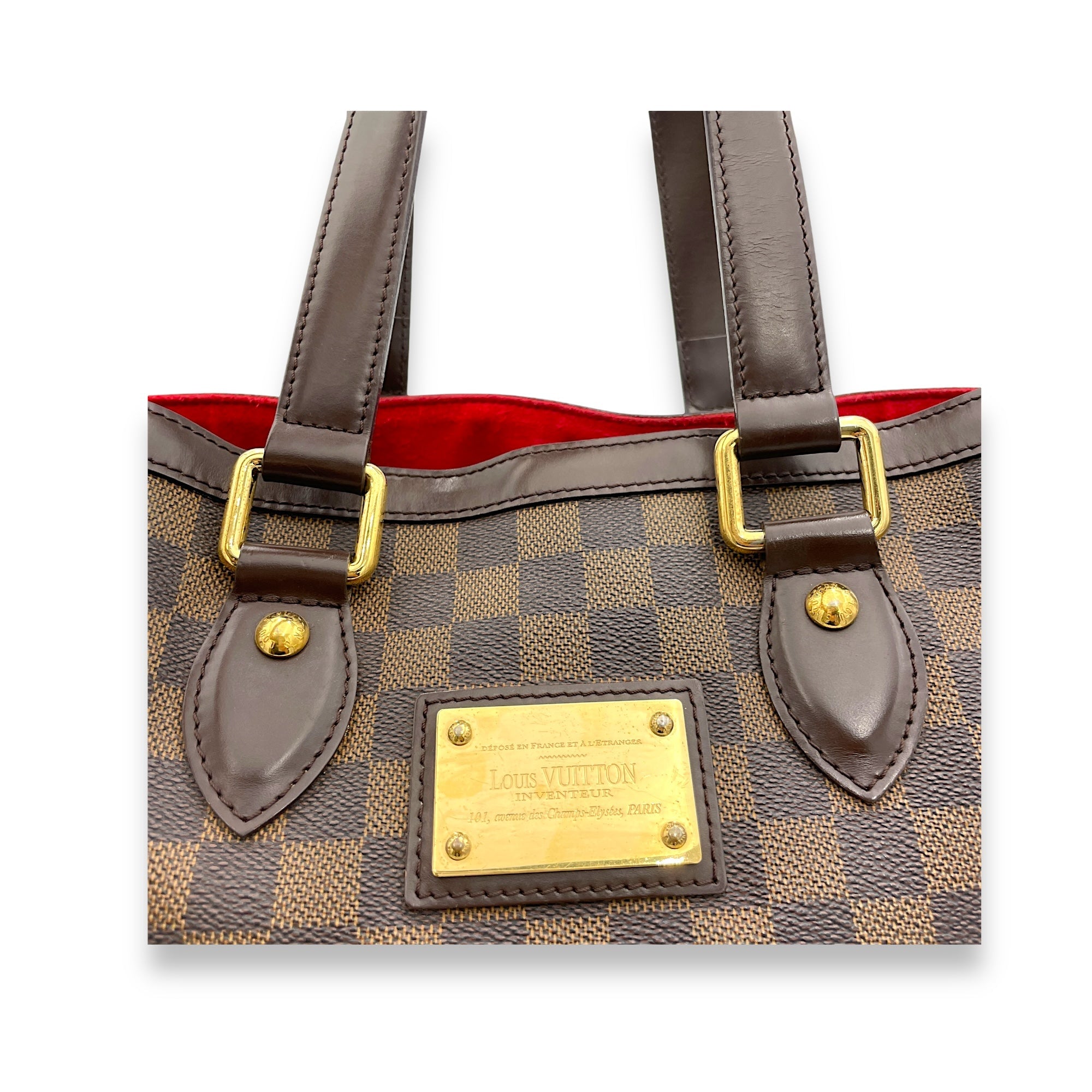 Louis Vuitton Hampstead PM Damier Ebene Top Handle Bag in