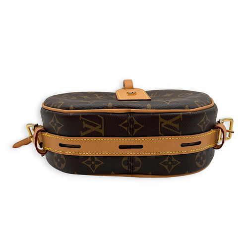 Louis Vuitton Boite a Chapeau Crossbody Bag MM Brown in Monogram Coated Canvas , Gold Hardware_5