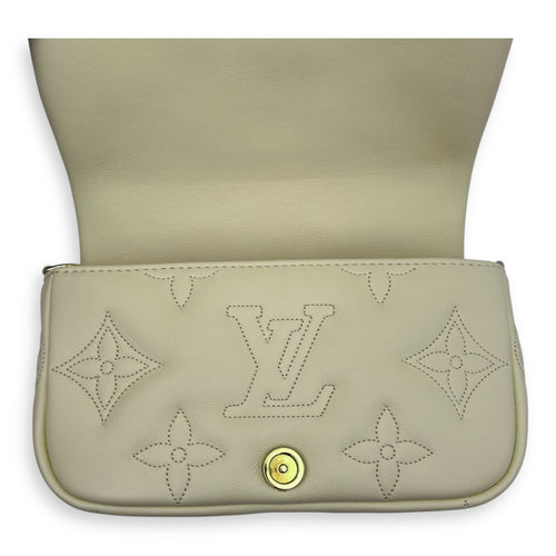 Louis Vuitton Bubblegram Wallet on Strap Yellow Crossbody Bag in Lambskin, Gold hardware_19