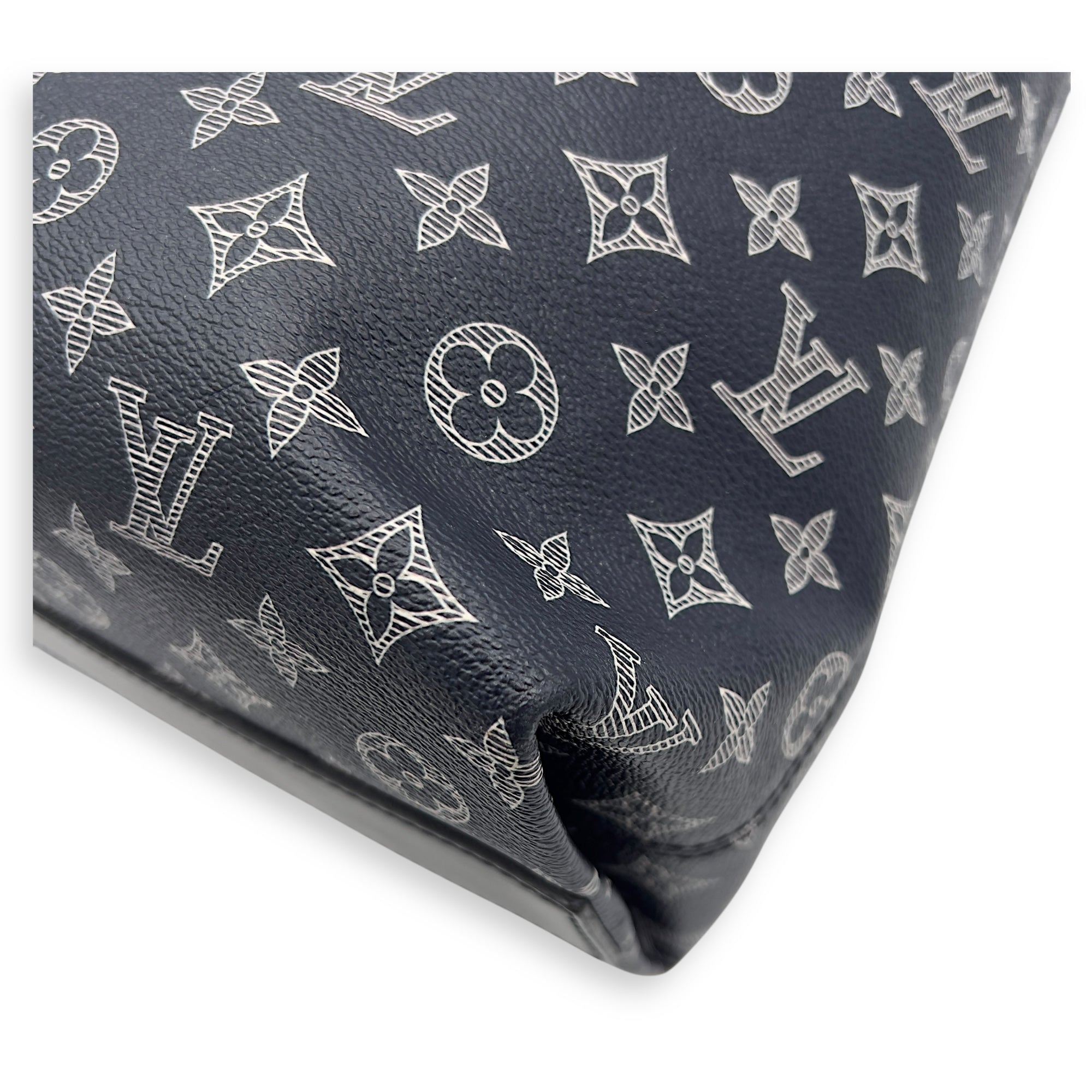 Louis Vuitton Chapman Brothers Tote Bag Blue in Coated Canvas, Silver hardware_13