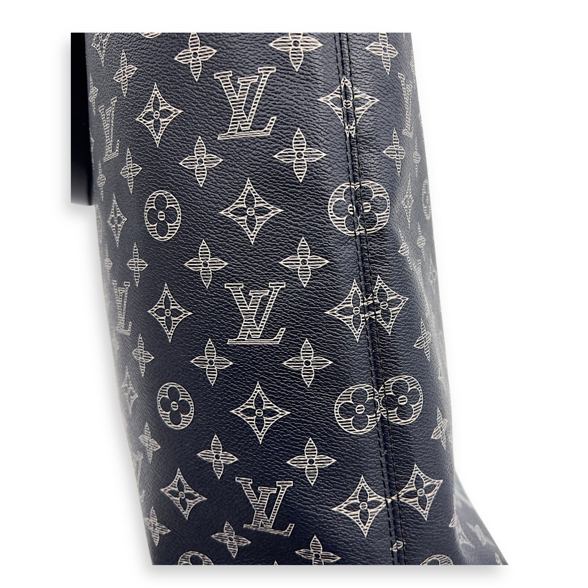 Louis Vuitton Chapman Brothers Tote Bag Blue in Coated Canvas, Silver hardware_16
