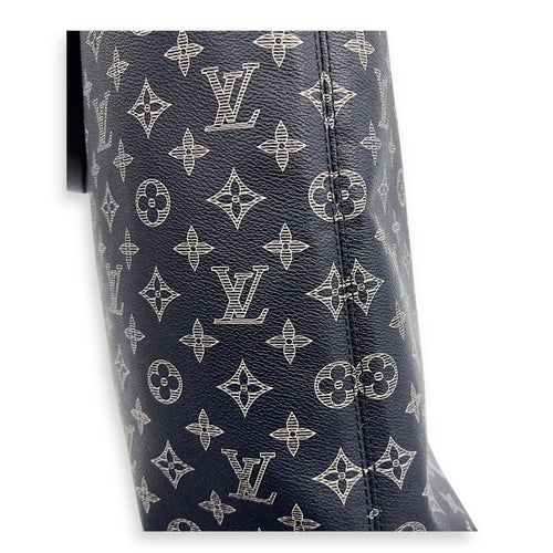 Louis Vuitton Chapman Brothers Tote Bag Blue in Coated Canvas, Silver hardware_16