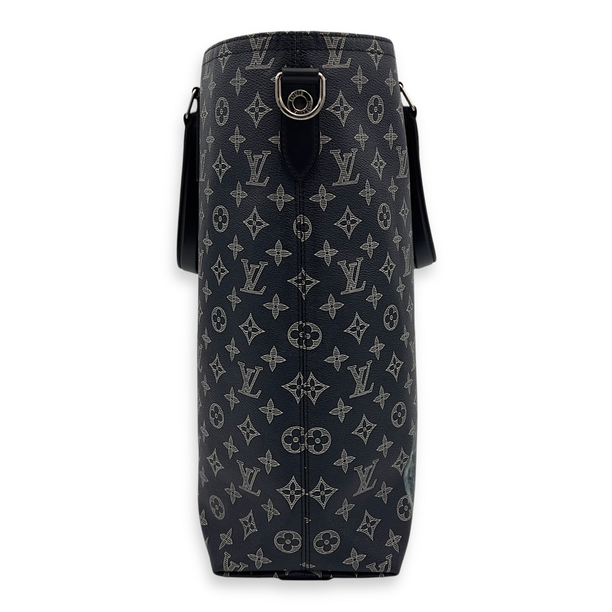 Louis Vuitton Chapman Brothers Tote Bag Blue in Coated Canvas, Silver hardware_3