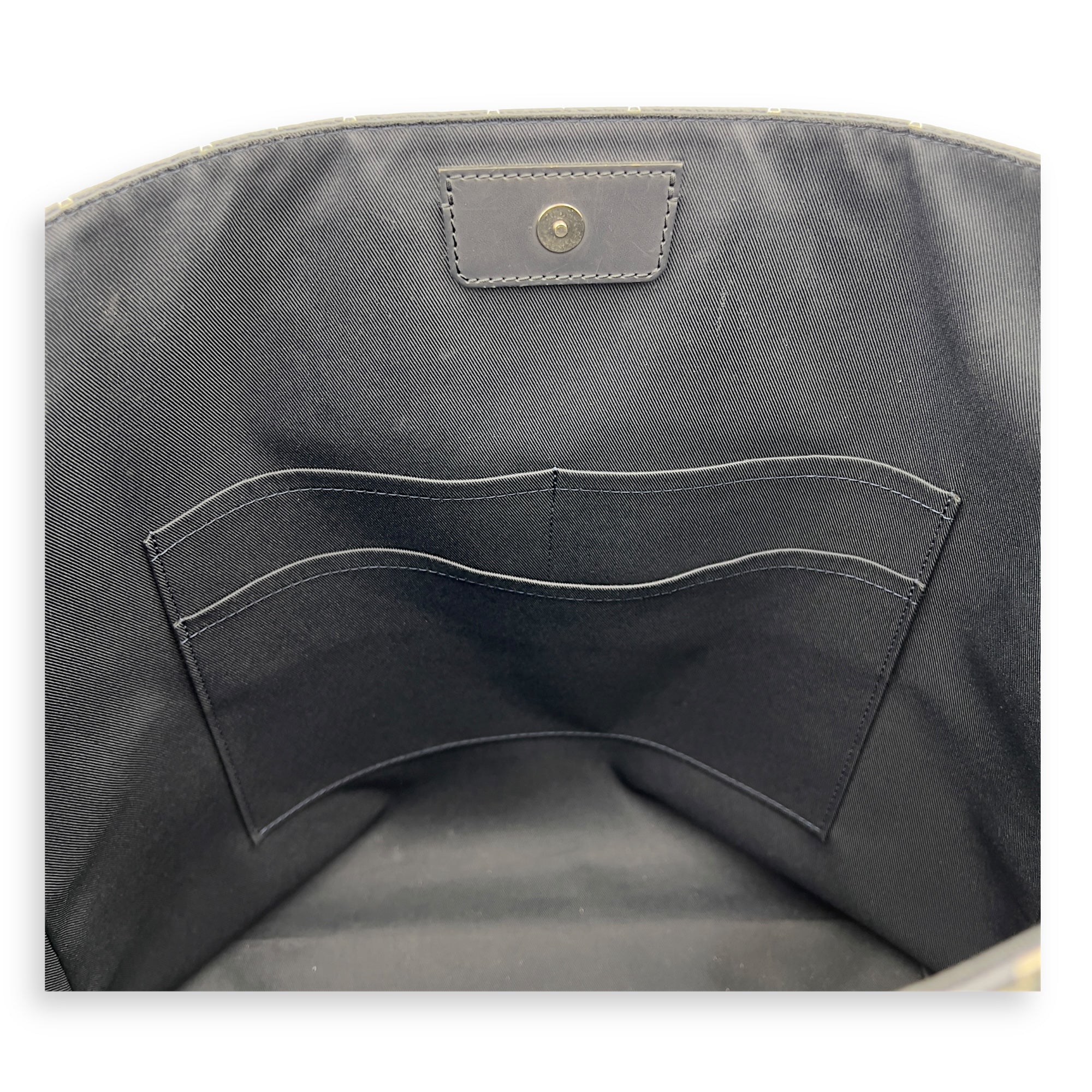 Louis Vuitton Chapman Brothers Tote Bag Blue in Coated Canvas, Silver hardware_9