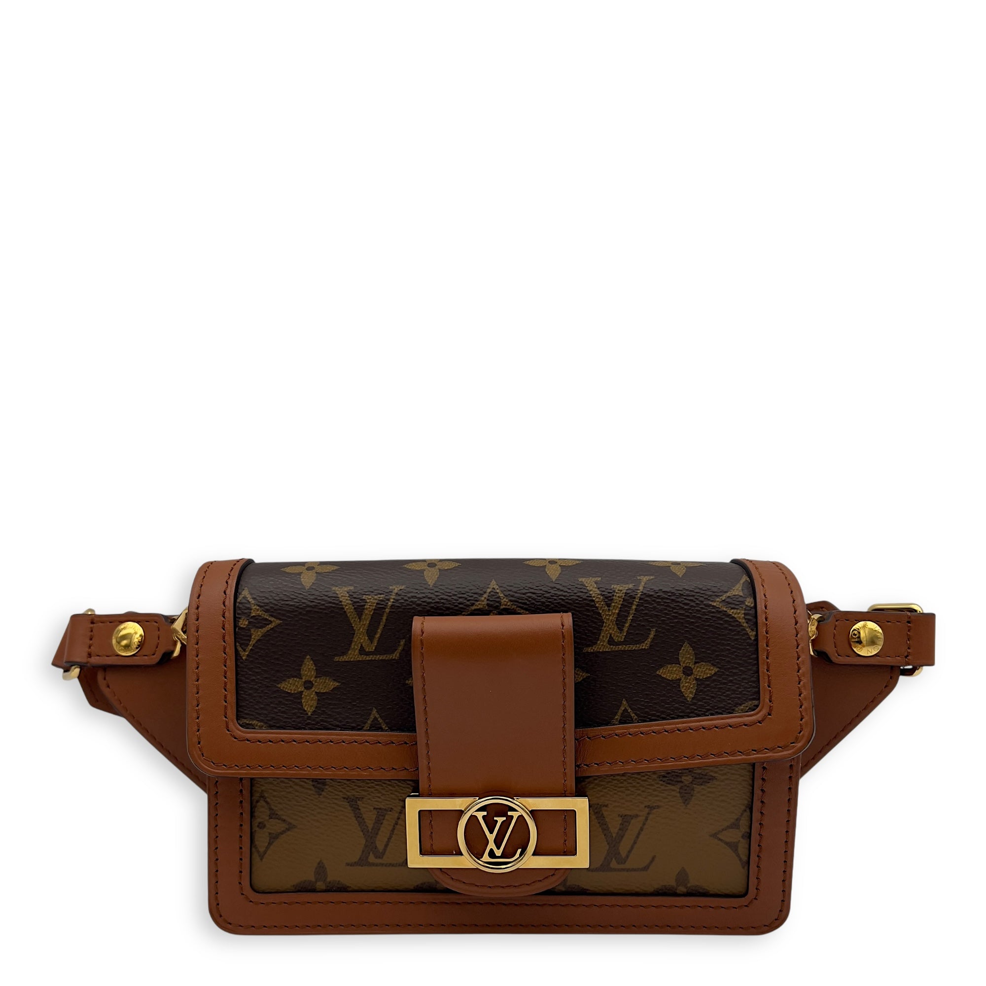 Louis Vuitton Dauphine Belt Bag Brown in Monogram Coated
