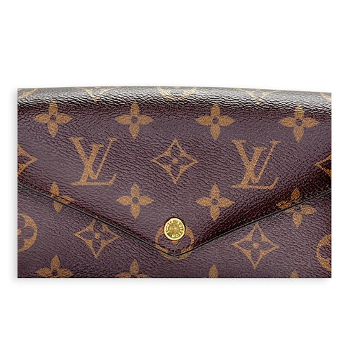 Louis Vuitton Felicie Strap and Go Brown Crossbody Bag in Monogram Coated Canvas, Gold hardware_3