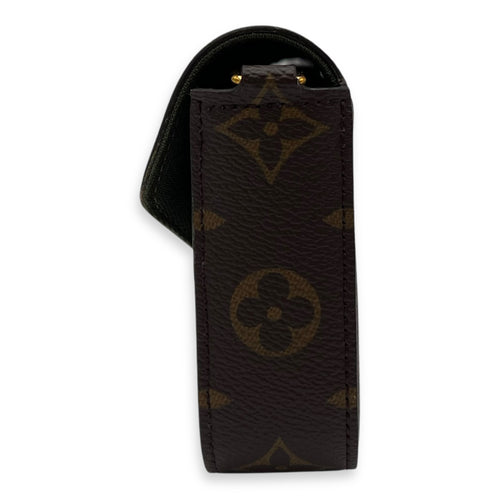 Louis Vuitton Felicie Strap and Go Brown Crossbody Bag in Monogram Coated Canvas, Gold hardware_4