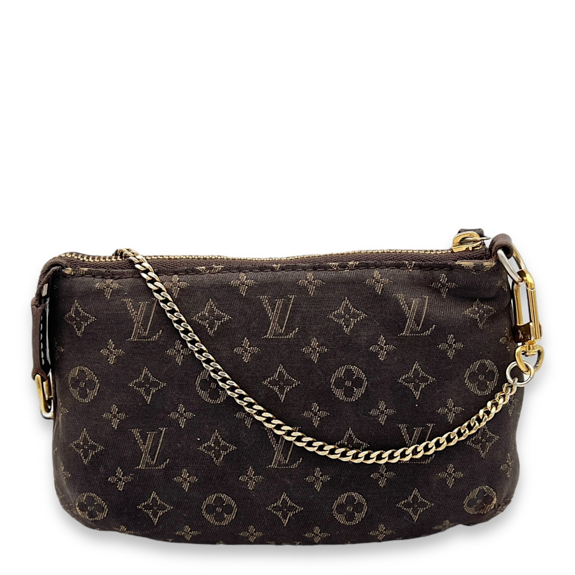 Louis Vuitton Idyle Mini Brown Pouch in Canvas, Gold hardware_1