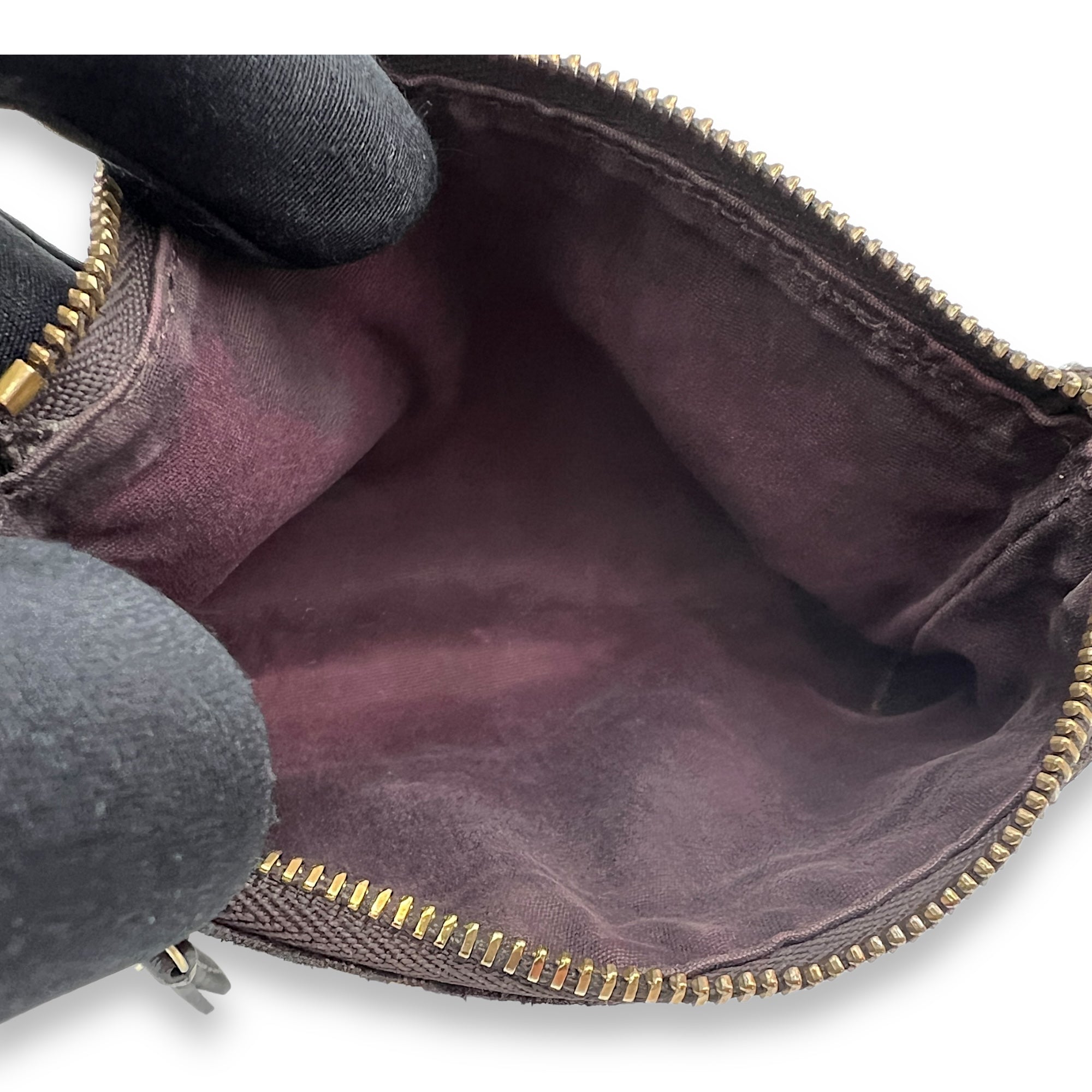 Louis Vuitton Idyle Mini Brown Pouch in Canvas, Gold hardware_10