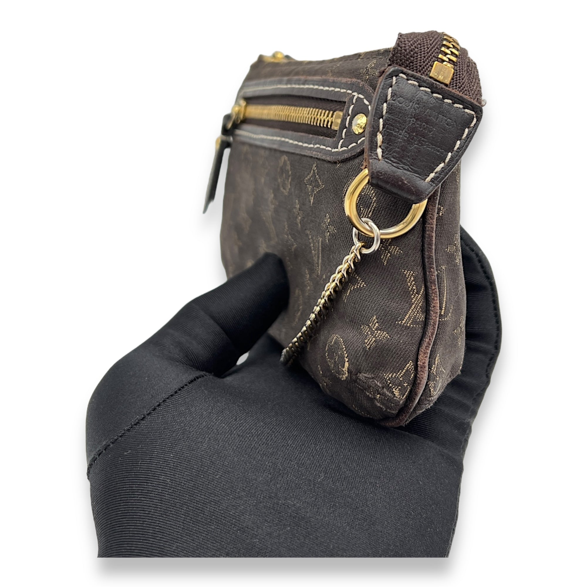 Louis Vuitton Idyle Mini Brown Pouch in Canvas, Gold hardware_4