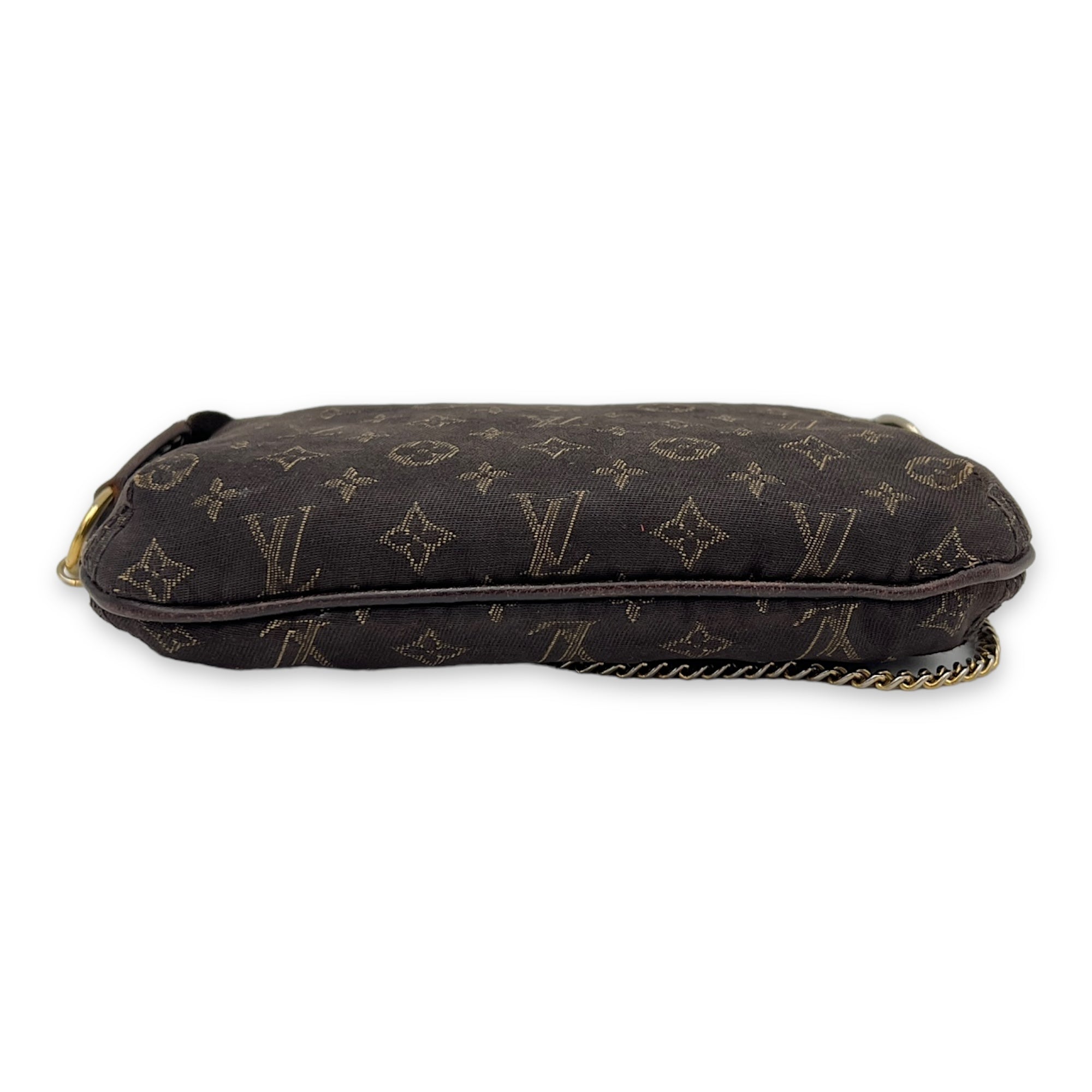 Louis Vuitton Idyle Mini Brown Pouch in Canvas, Gold hardware_5