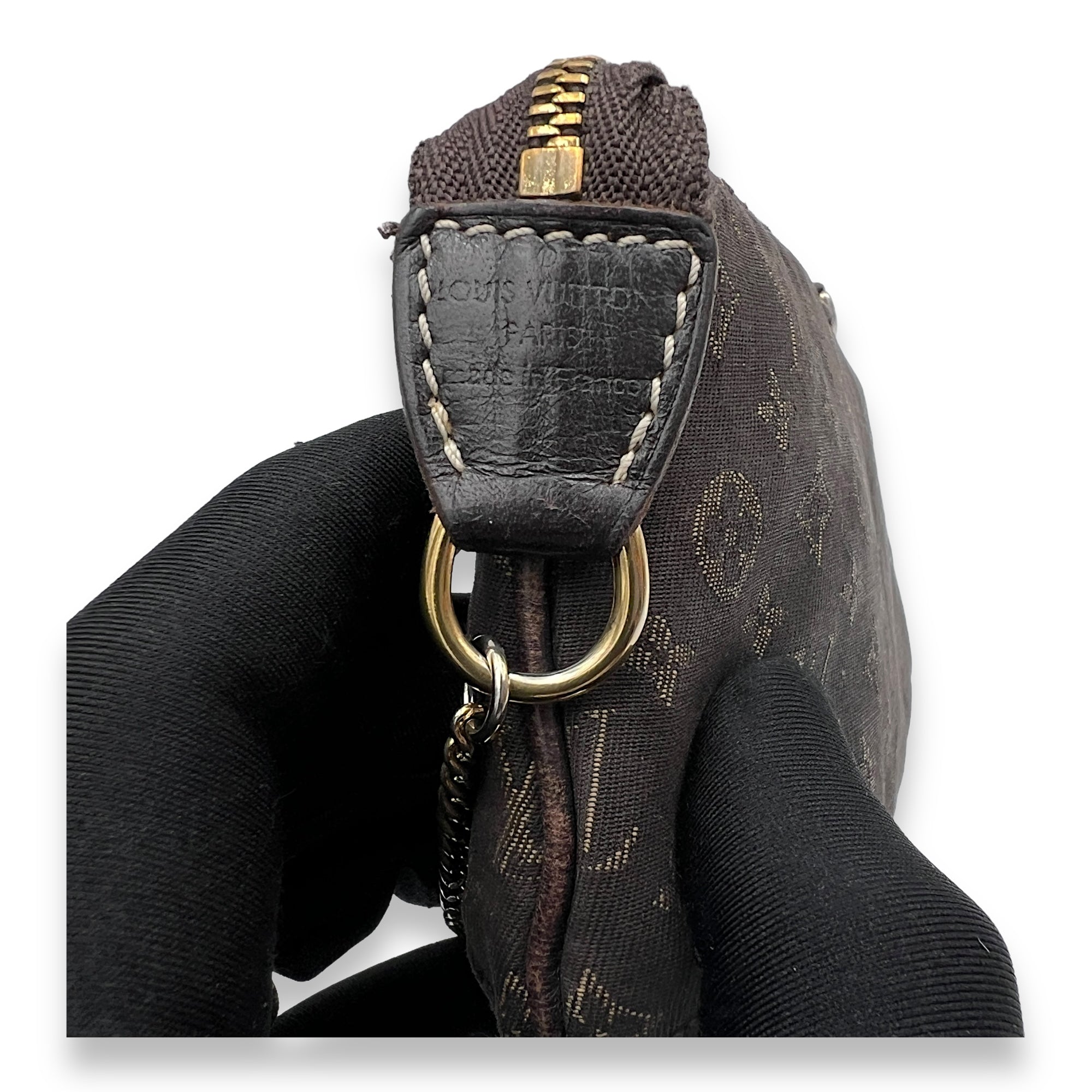 Louis Vuitton Idyle Mini Brown Pouch in Canvas, Gold hardware_6