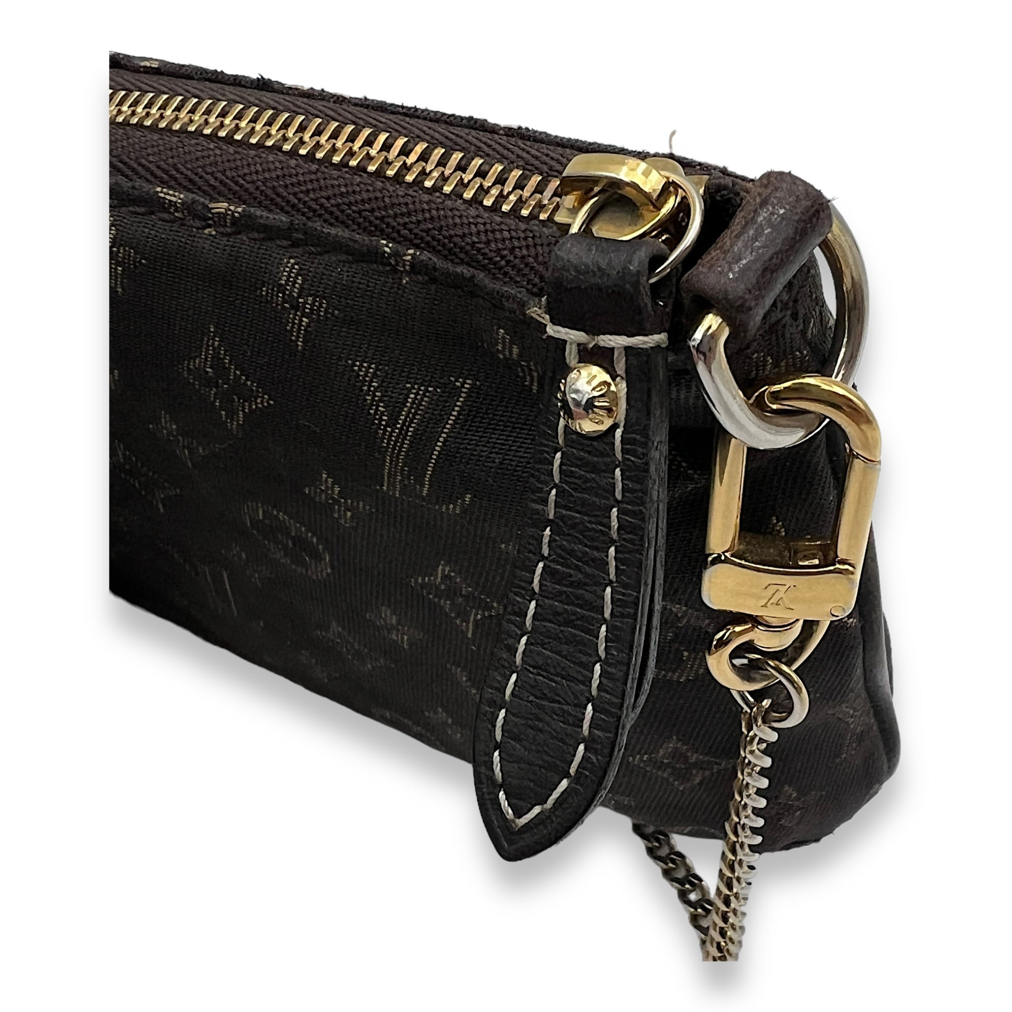 Louis Vuitton Idyle Mini Brown Pouch in Canvas, Gold hardware_7