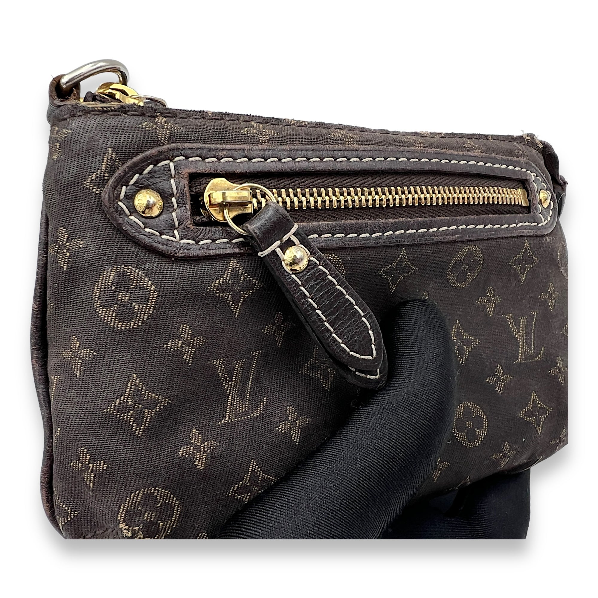 Louis Vuitton Idyle Mini Brown Pouch in Canvas, Gold hardware_9