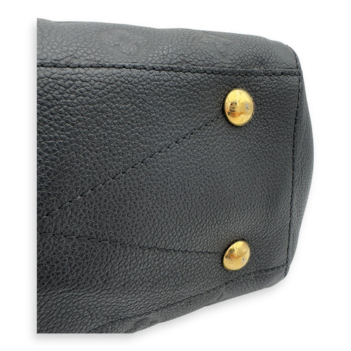 Louis Vuitton Montaigne BB Black Top Handle Bag in Monogram Empreinte Leather, Gold hardware_18