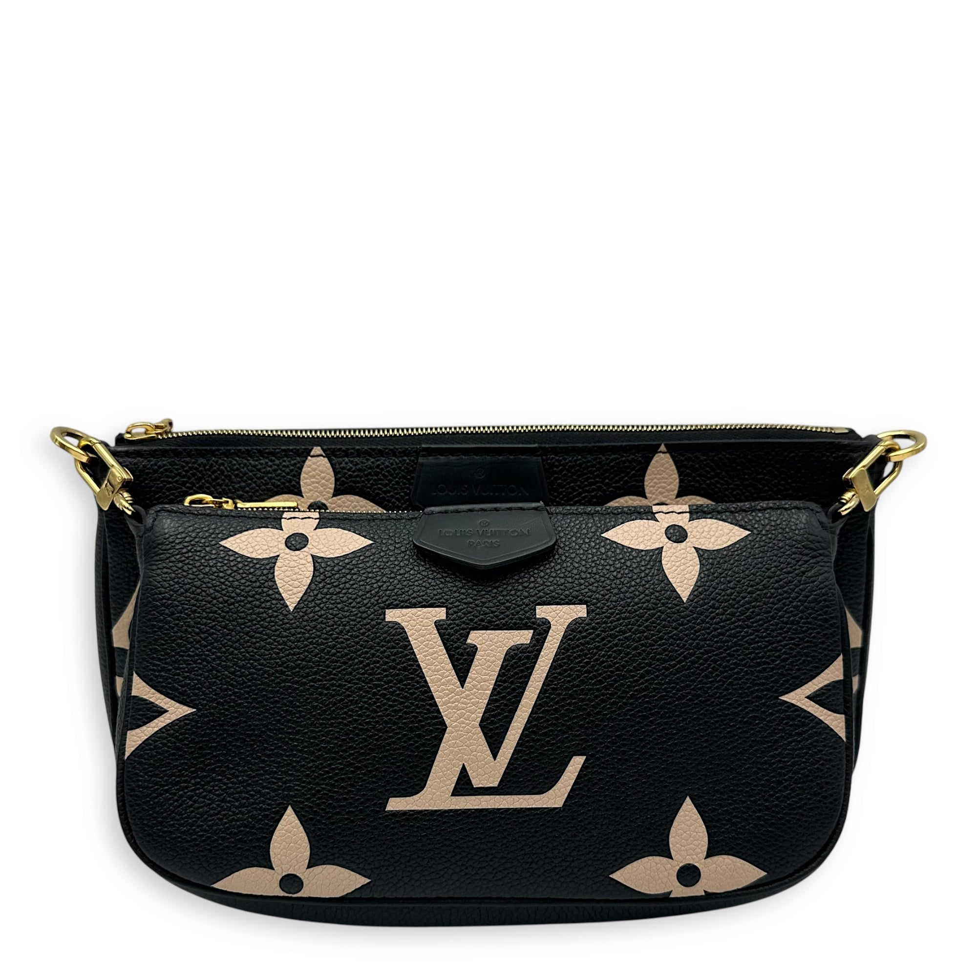 Louis Vuitton Multi-Pochette Accessoires Crossbody Bag  Black in Monogram Empreinte Leather , Gold Hardware_1