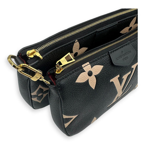 Louis Vuitton Multi-Pochette Accessoires Crossbody Bag  Black in Monogram Empreinte Leather , Gold Hardware_12