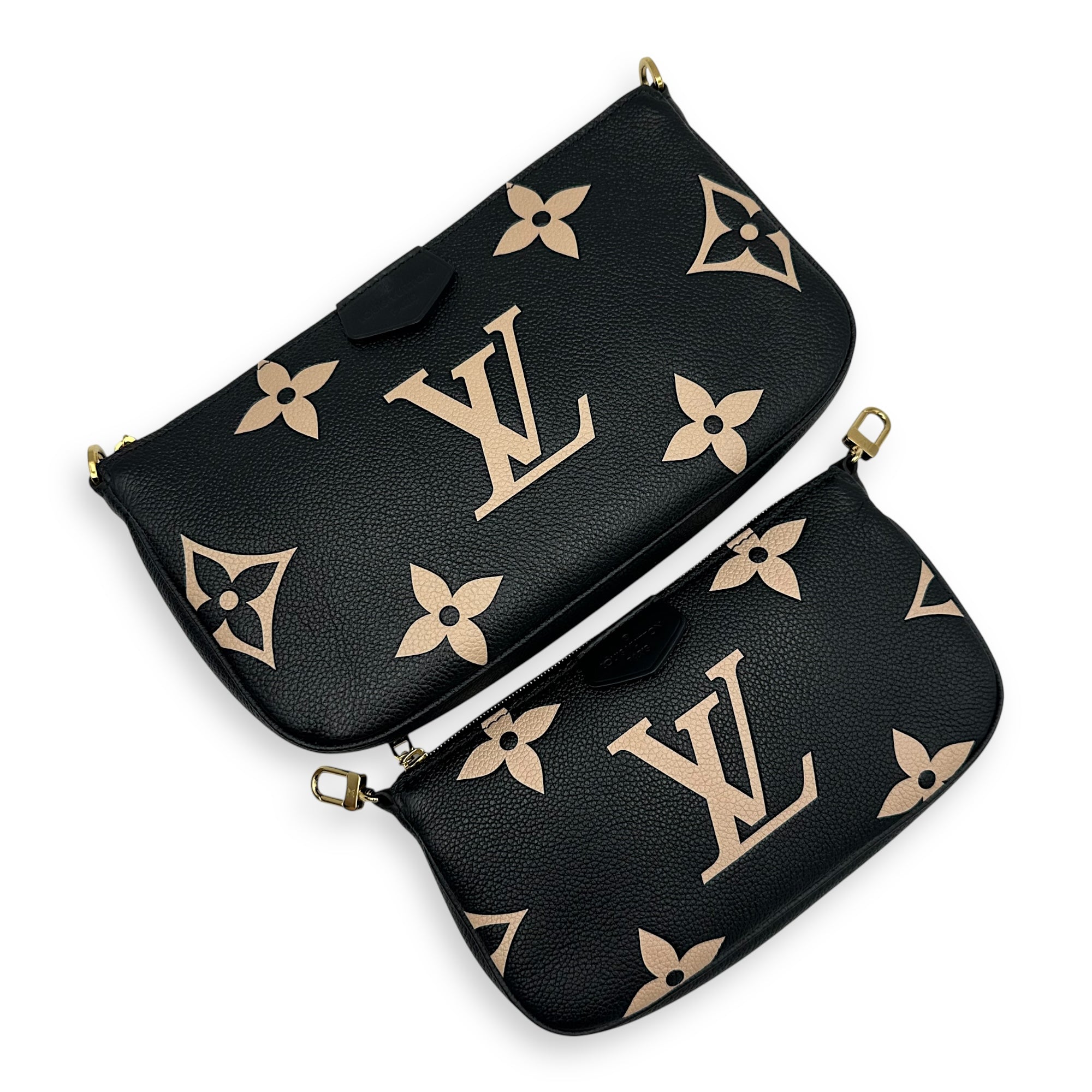 Louis Vuitton Multi-Pochette Accessoires Crossbody Bag  Black in Monogram Empreinte Leather , Gold Hardware_13