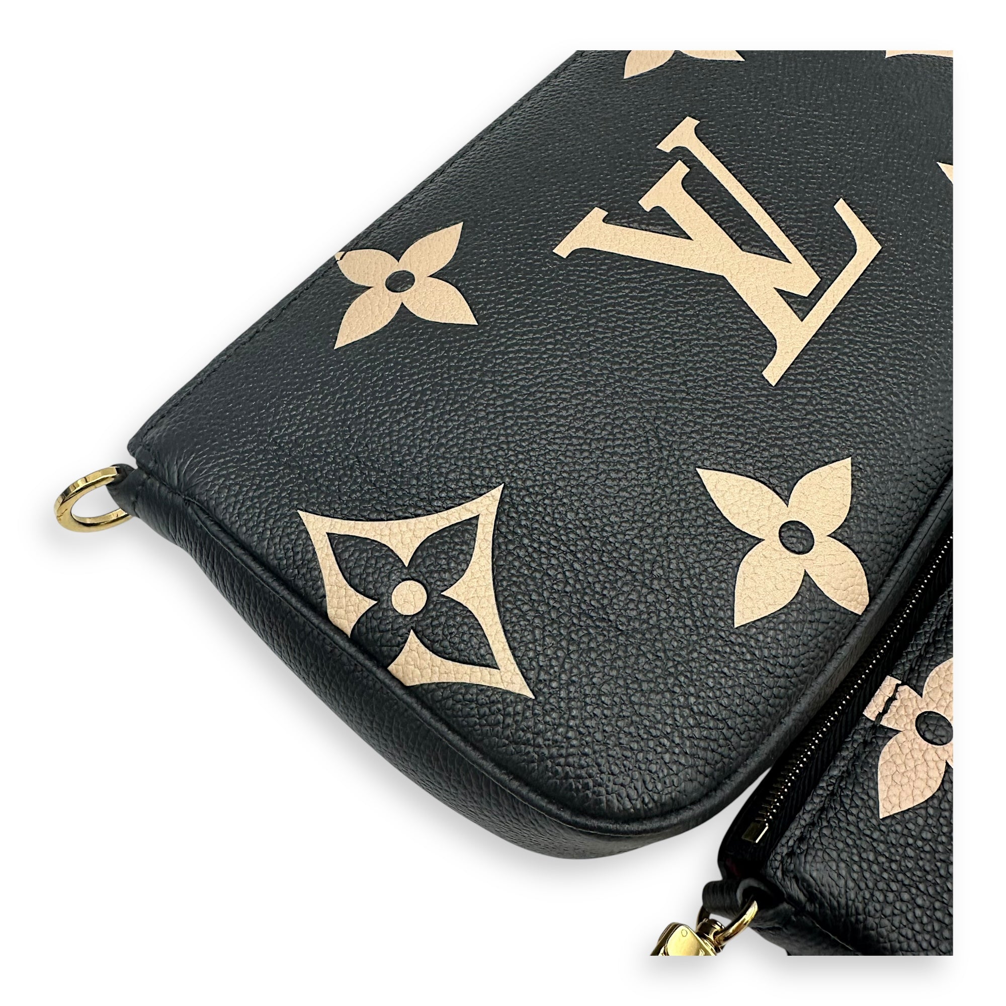 Louis Vuitton Multi-Pochette Accessoires Crossbody Bag  Black in Monogram Empreinte Leather , Gold Hardware_14