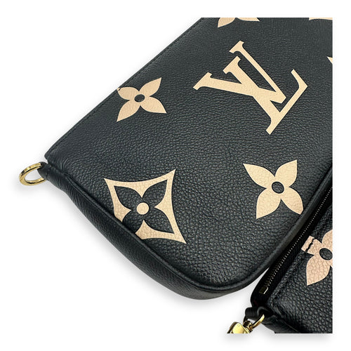 Louis Vuitton Multi-Pochette Accessoires Crossbody Bag  Black in Monogram Empreinte Leather , Gold Hardware_14