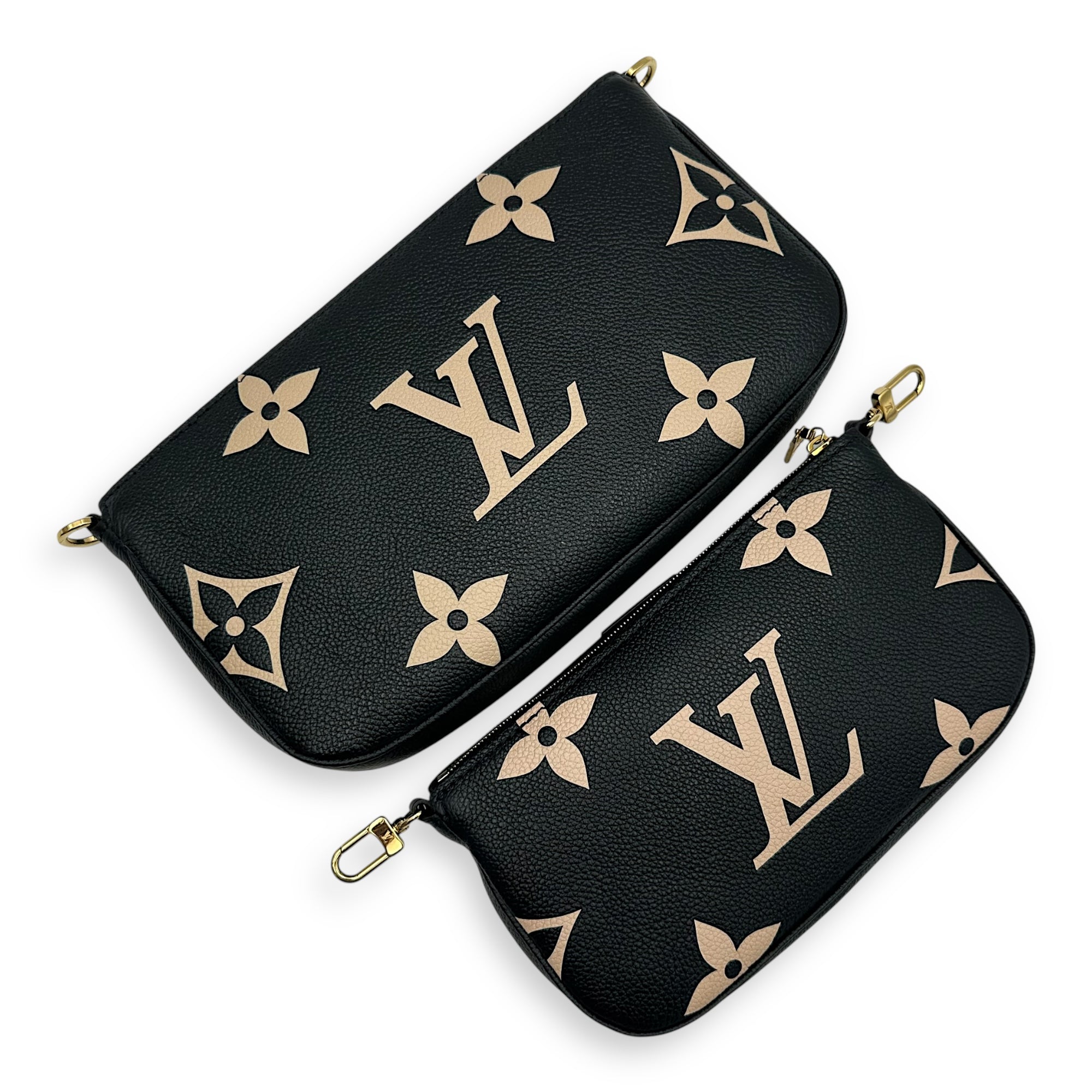 Louis Vuitton Multi-Pochette Accessoires Crossbody Bag  Black in Monogram Empreinte Leather , Gold Hardware_15
