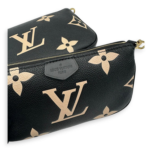 Louis Vuitton Multi-Pochette Accessoires Crossbody Bag  Black in Monogram Empreinte Leather , Gold Hardware_16
