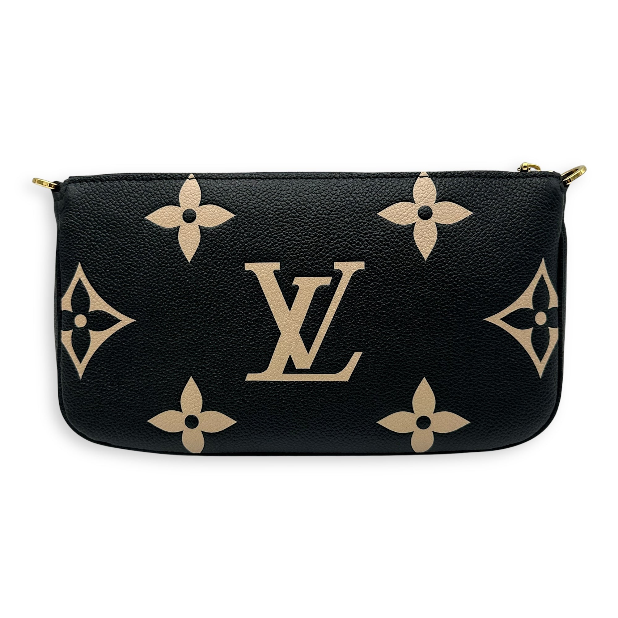 Louis Vuitton Multi-Pochette Accessoires Crossbody Bag  Black in Monogram Empreinte Leather , Gold Hardware_2