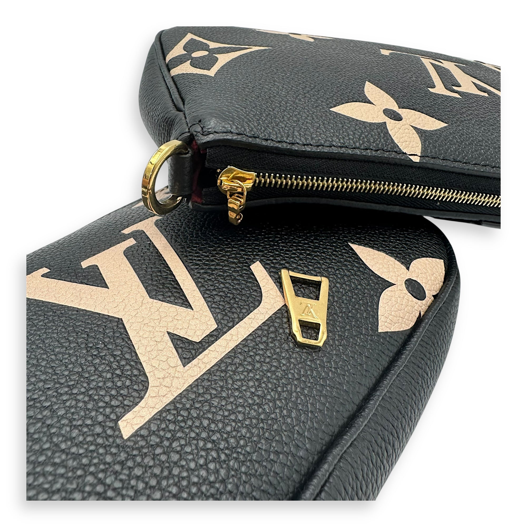 Louis Vuitton Multi-Pochette Accessoires Crossbody Bag  Black in Monogram Empreinte Leather , Gold Hardware_20