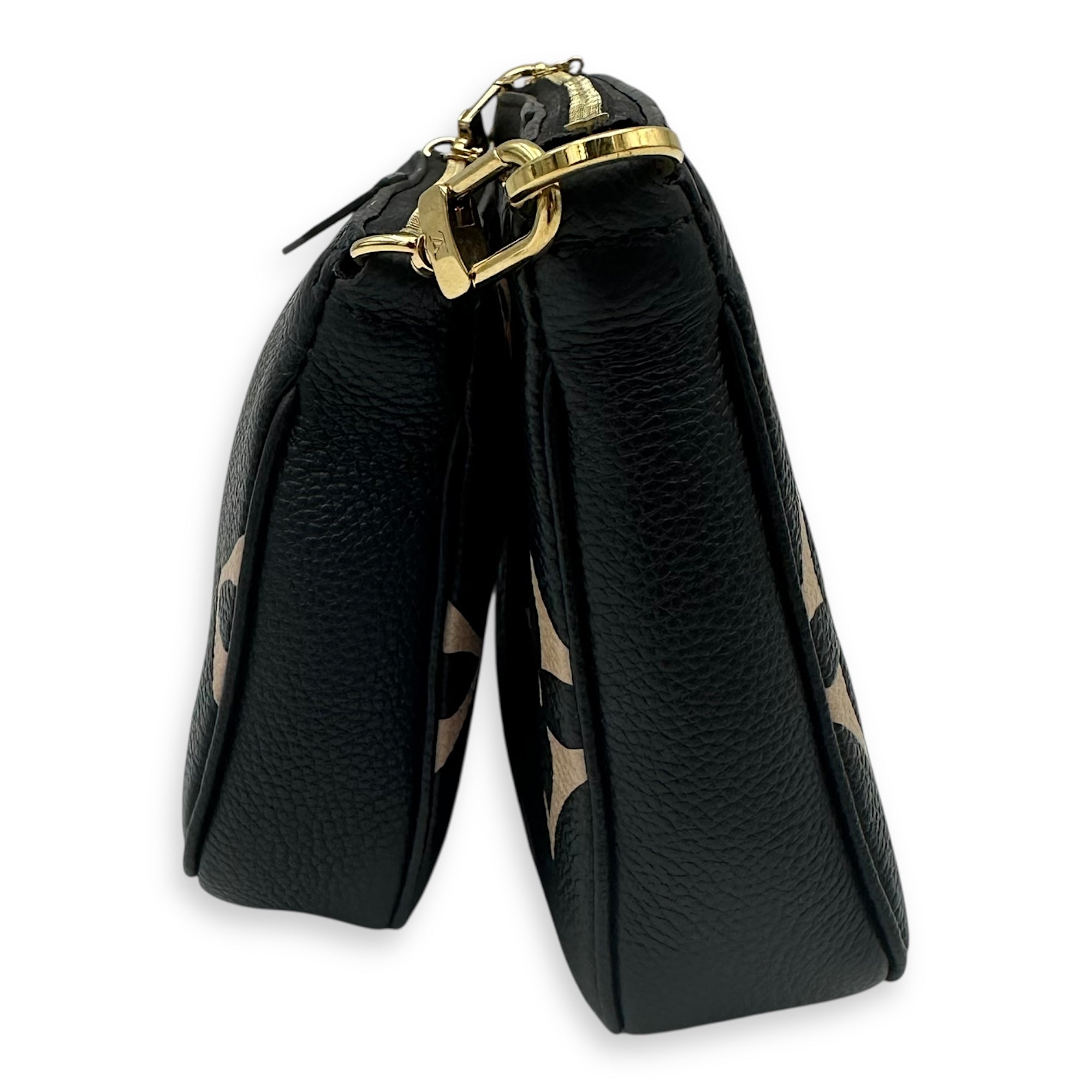 Louis Vuitton Multi-Pochette Accessoires Crossbody Bag  Black in Monogram Empreinte Leather , Gold Hardware_3