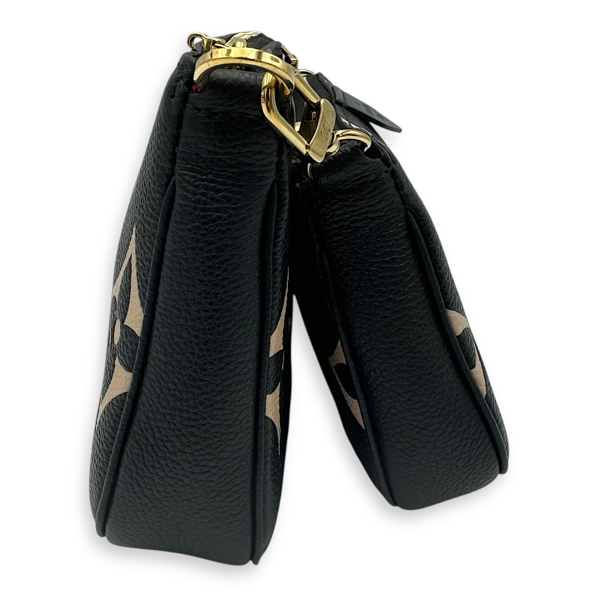 Multi-Pochette Accessoires Black Crossbody Bag in Monogram Empreinte  Leather, Gold hardware