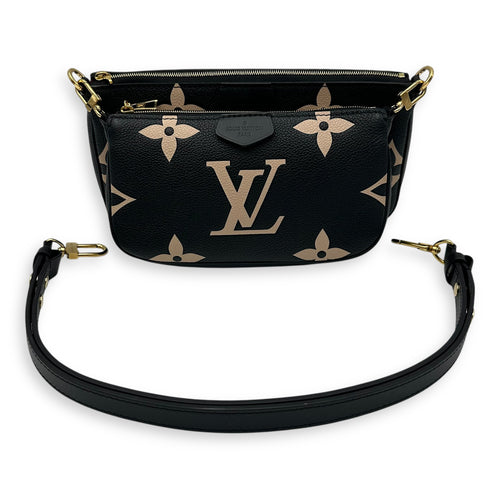 Louis Vuitton Multi-Pochette Accessoires Crossbody Bag  Black in Monogram Empreinte Leather , Gold Hardware_6