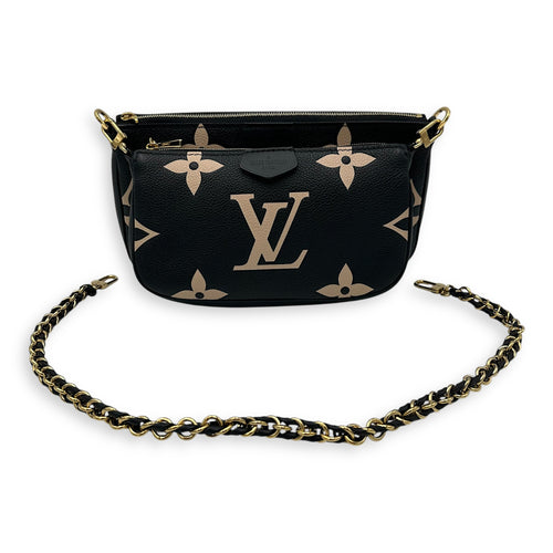 Louis Vuitton Multi-Pochette Accessoires Crossbody Bag  Black in Monogram Empreinte Leather , Gold Hardware_7