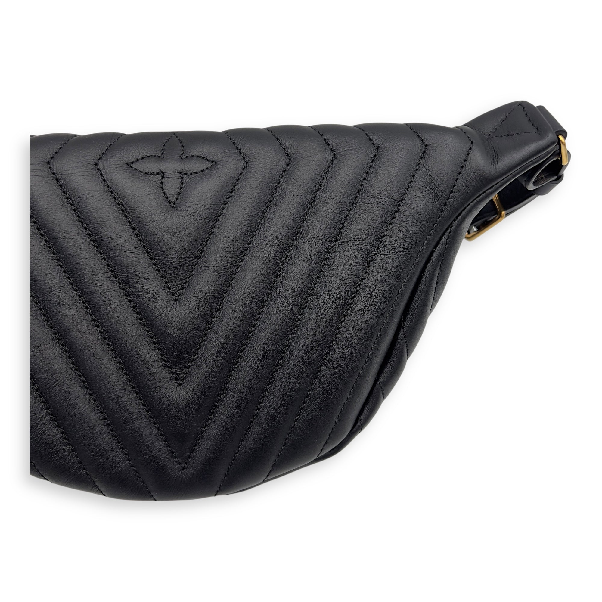 Louis Vuitton New Wave Belt Bag Black in Calfskin, Gold