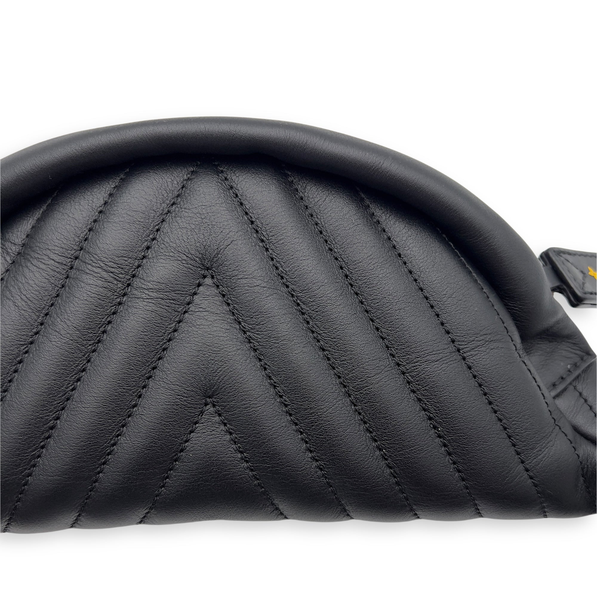 Louis Vuitton New Wave Belt Bag Black in Calfskin, Gold