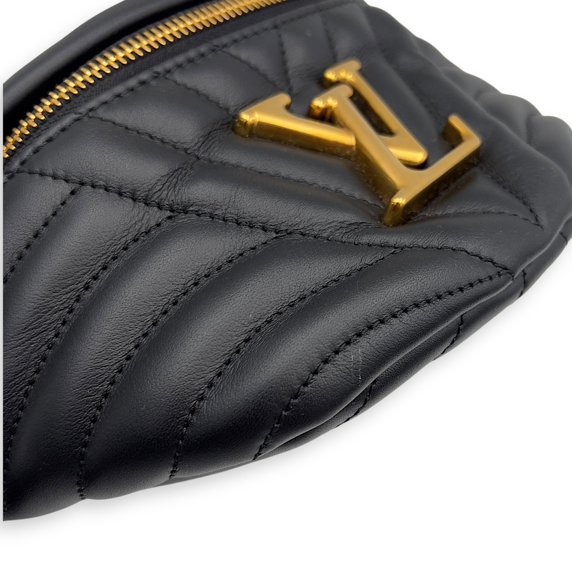 Louis Vuitton New Wave Belt Bag Black in Calfskin, Gold