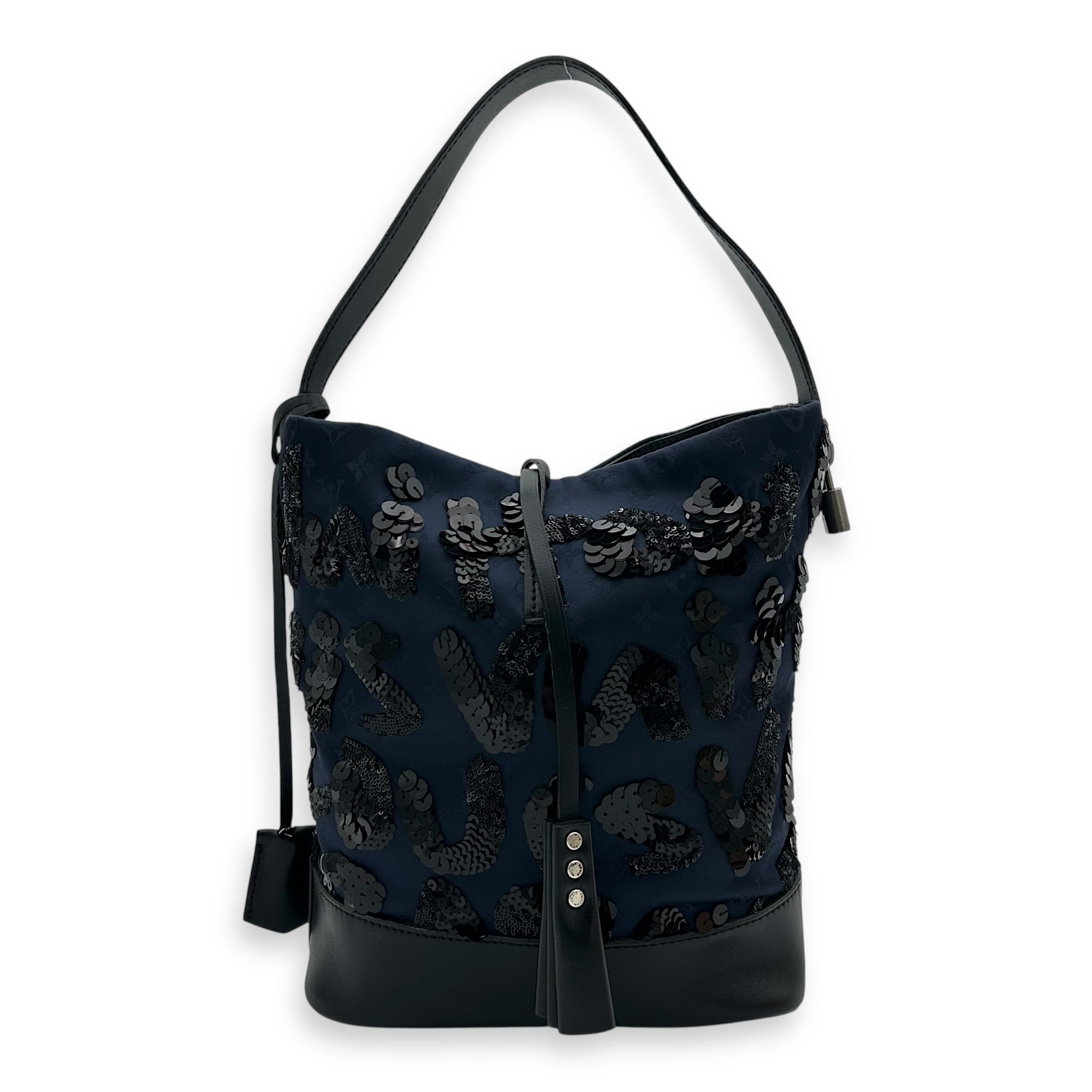 Louis Vuitton Spotlight Shoulder Bag Blue in Canvas, Silver hardware_1