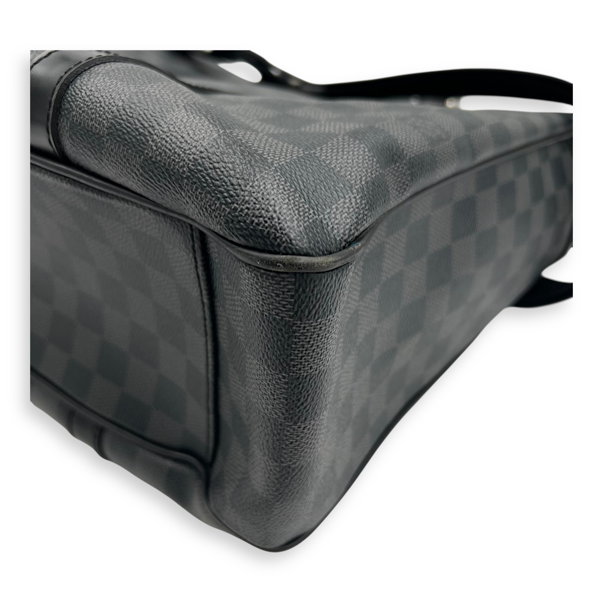 Louis Vuitton Tadao Silver Tote Bag in Coated Canvas, Silver hardware_10