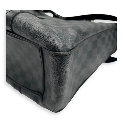 Louis Vuitton Tadao Silver Tote Bag in Coated Canvas, Silver hardware_10