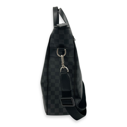 Louis Vuitton Tadao Silver Tote Bag in Coated Canvas, Silver hardware_3