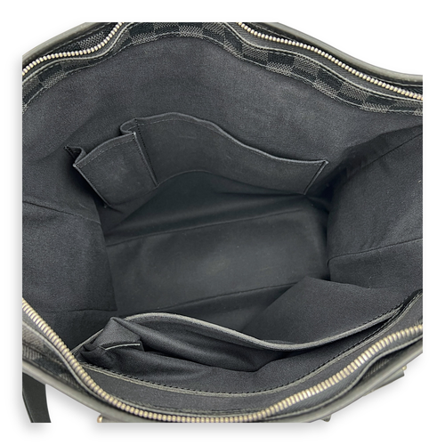 Louis Vuitton Tadao Silver Tote Bag in Coated Canvas, Silver hardware_6