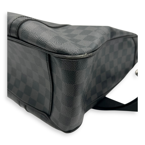 Louis Vuitton Tadao Silver Tote Bag in Coated Canvas, Silver hardware_8