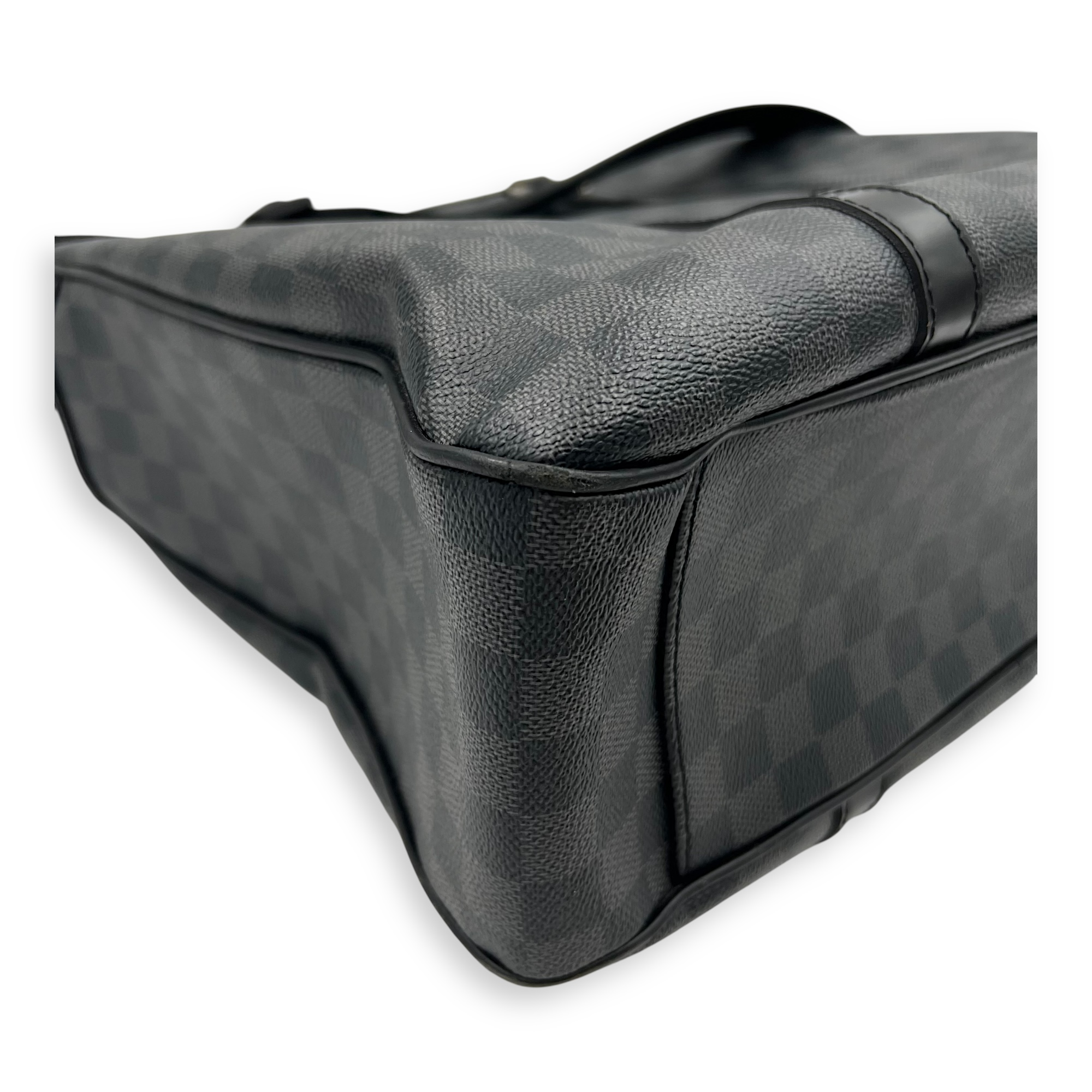 Louis Vuitton Tadao Silver Tote Bag in Coated Canvas, Silver hardware_9