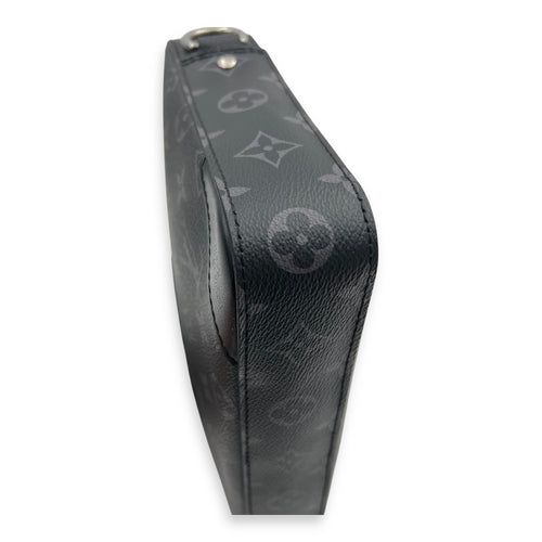 Louis Vuitton Trio Messenger Black Crossbody Bag in Monogram Coated Canvas, Silver hardware_12