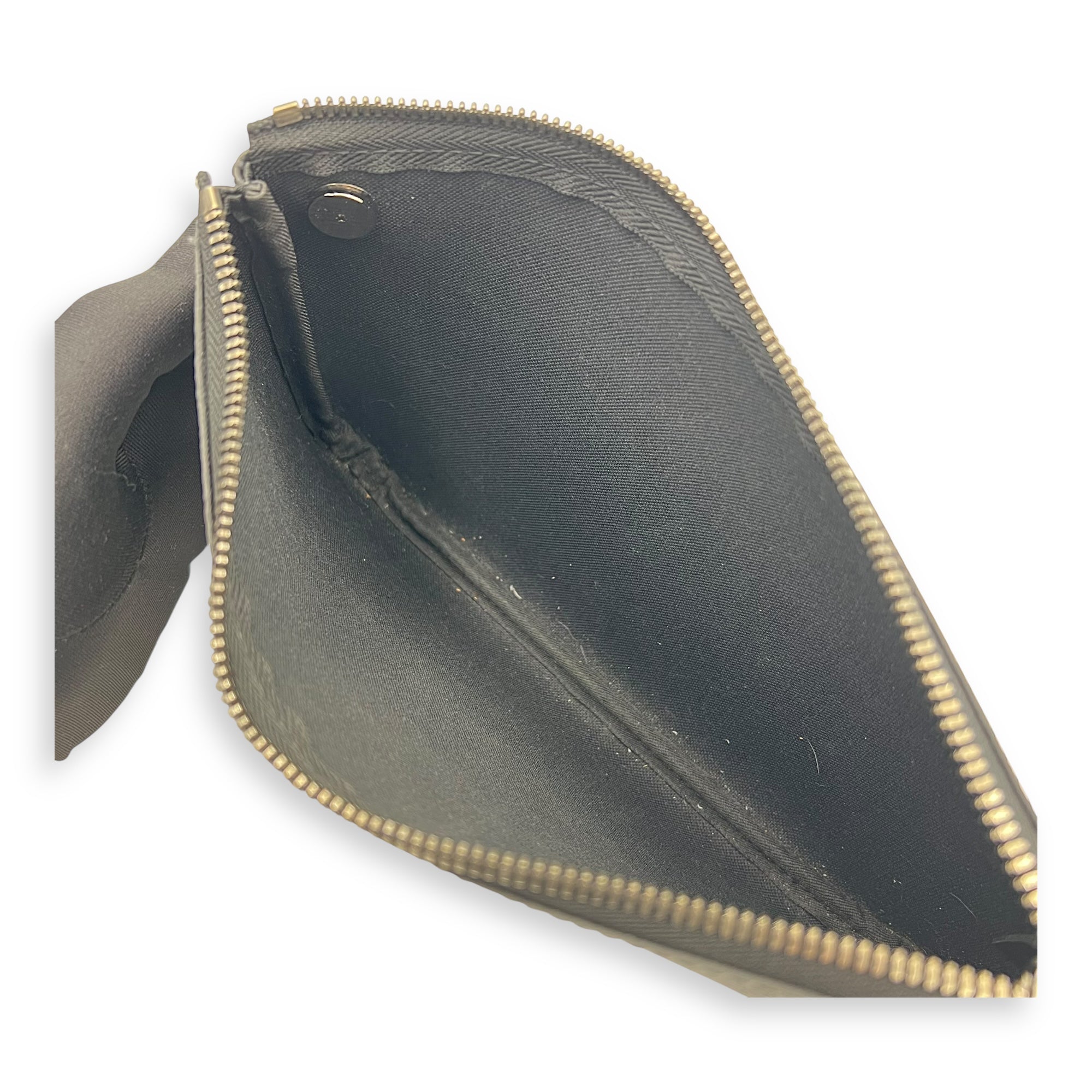 Louis Vuitton Trio Messenger Black Crossbody Bag in Monogram Coated Canvas, Silver hardware_7